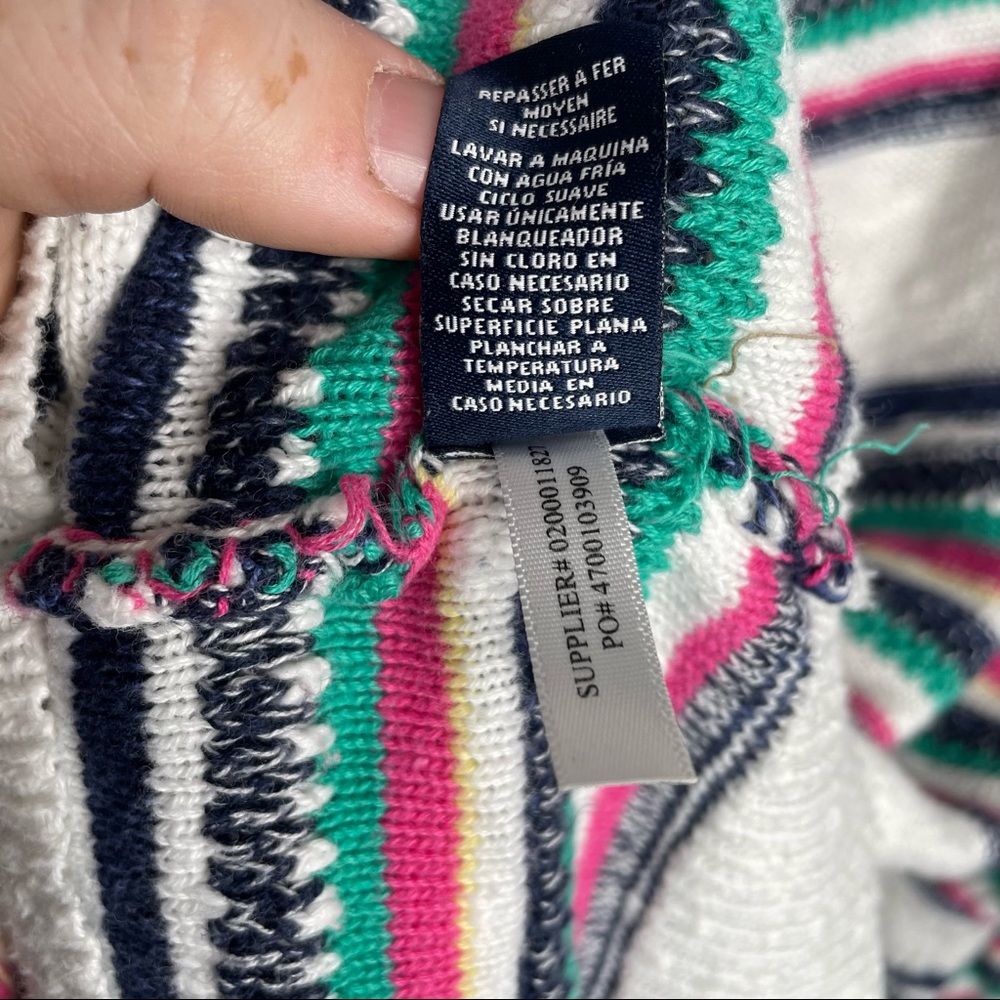 🍋American Living 3/4 sleeve striped sweater - Picture 6 of 6